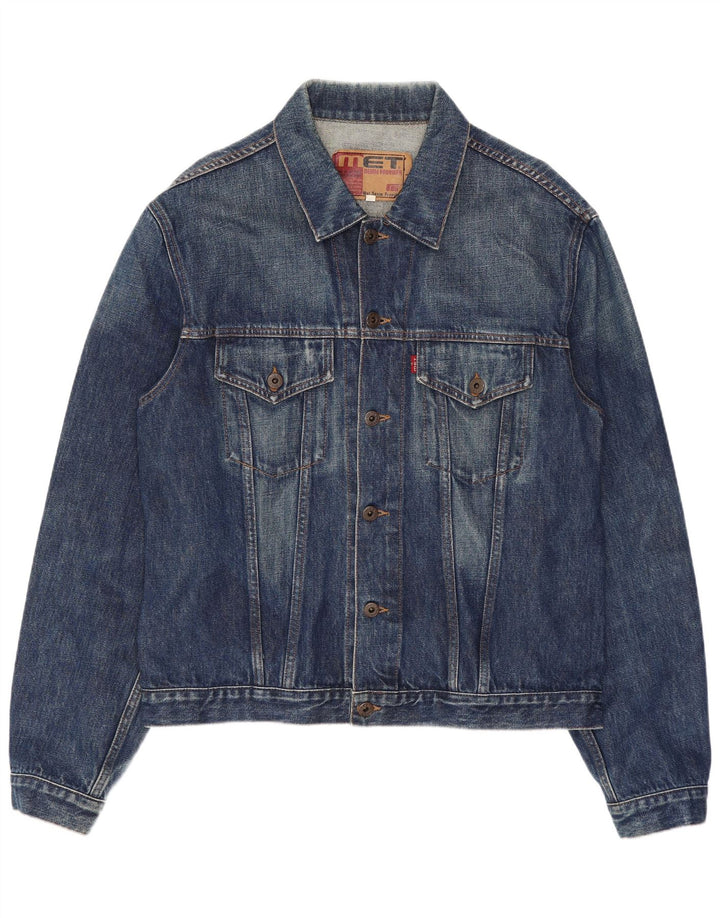 MET Veste en Jean Femme UK 20 2XL Bleu Coton