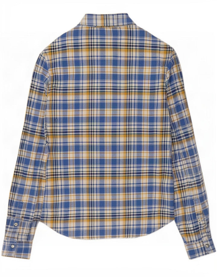Lee Chemise Flanelle Homme Bleu Moyen Carreaux Coton