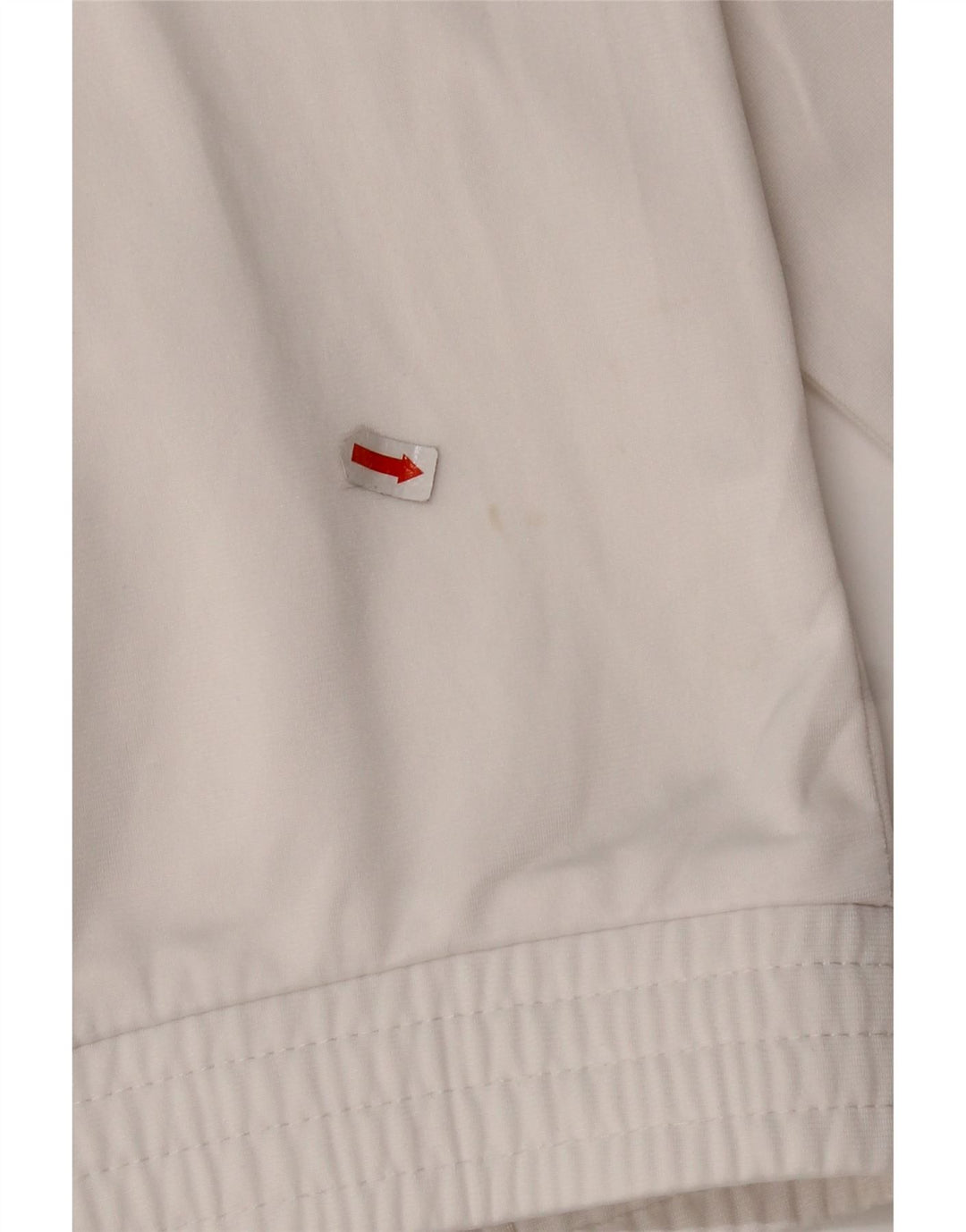 ASICS Veste de survêtement graphique pour homme en polyester color block blanc moyen