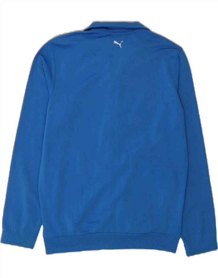 PUMA Womens Graphic Tracksuit Top Jacket UK 20 2XL Blue Polyester Vintage Puma and Second-Hand Puma from Messina Hembry 