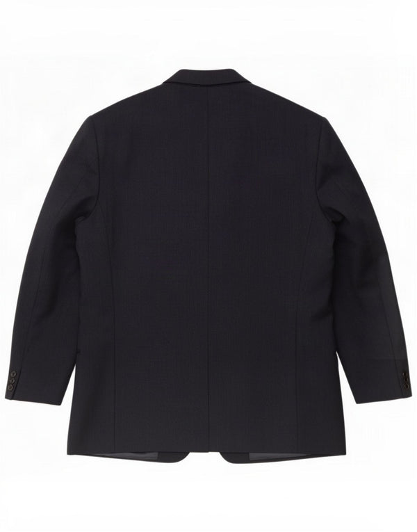 Valentino Veste blazer 2 boutons pour homme IT 56 3XL Laine vierge bleu marine