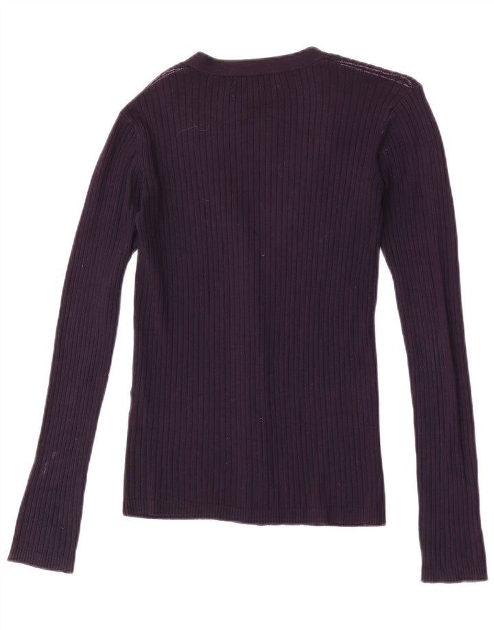 Zara Cardigan Femme Pull UK 12 Violet Moyen