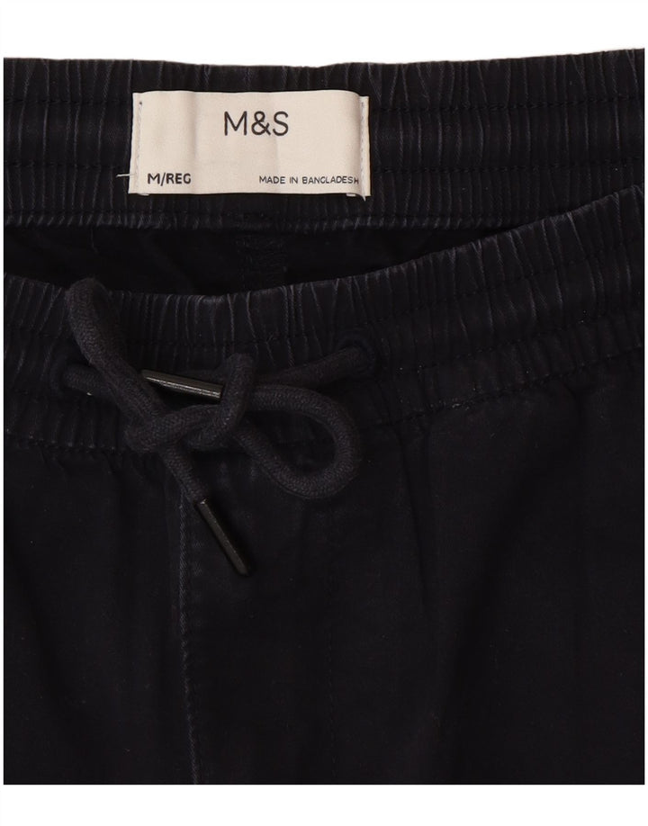 Marks & Spencer Pantalon Chino Droit Homme Medium W32 L29 Bleu Marine