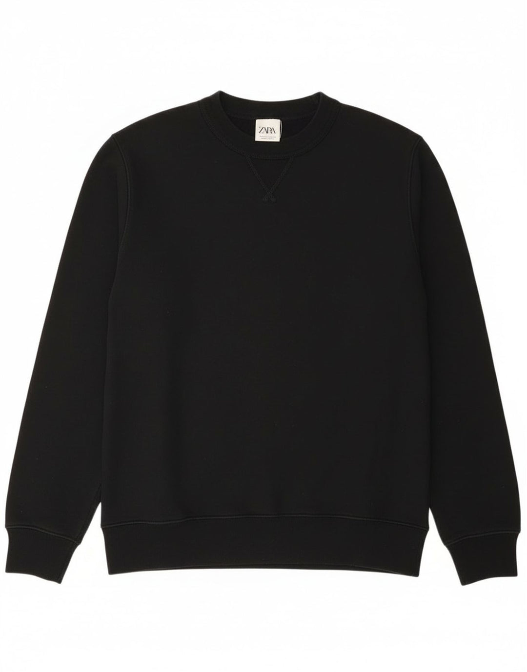 Zara Homme Sweatshirt Jumper Moyen Noir Coton