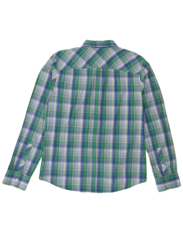 Tommy Hilfiger Chemise Homme XL Vert Carreaux Coton