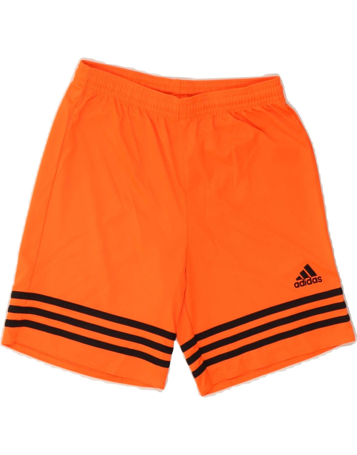 ADIDAS Boys Climalite Sport Shorts 11-12 Years Large Orange Polyester Vintage Adidas and Second-Hand Adidas from Messina Hembry 