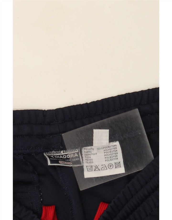 Diadora Pantalon De Survêtement Femme UK 16 Large Bleu Marine Polyester