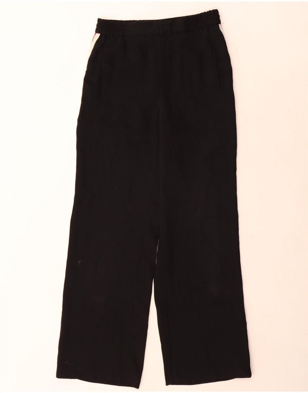 Pantalon large femme Zara Small W26 L30 Noir Colourblock Polyester