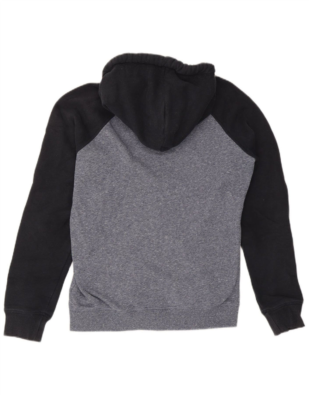 Superdry Pull à capuche zippé en coton color block gris moyen