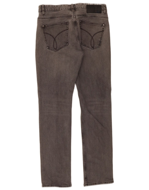 Calvin Klein Jean Slim W31 L30 Homme Gris Coton