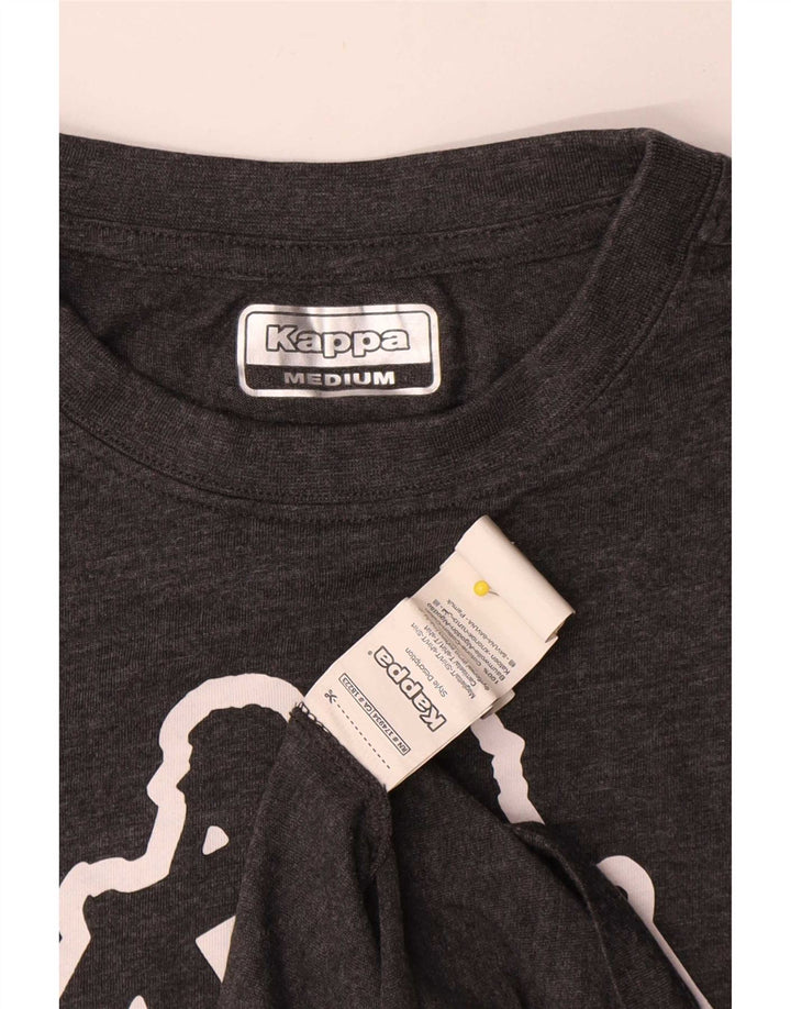 Kappa T-Shirt Graphique Homme Gris Moyen Coton