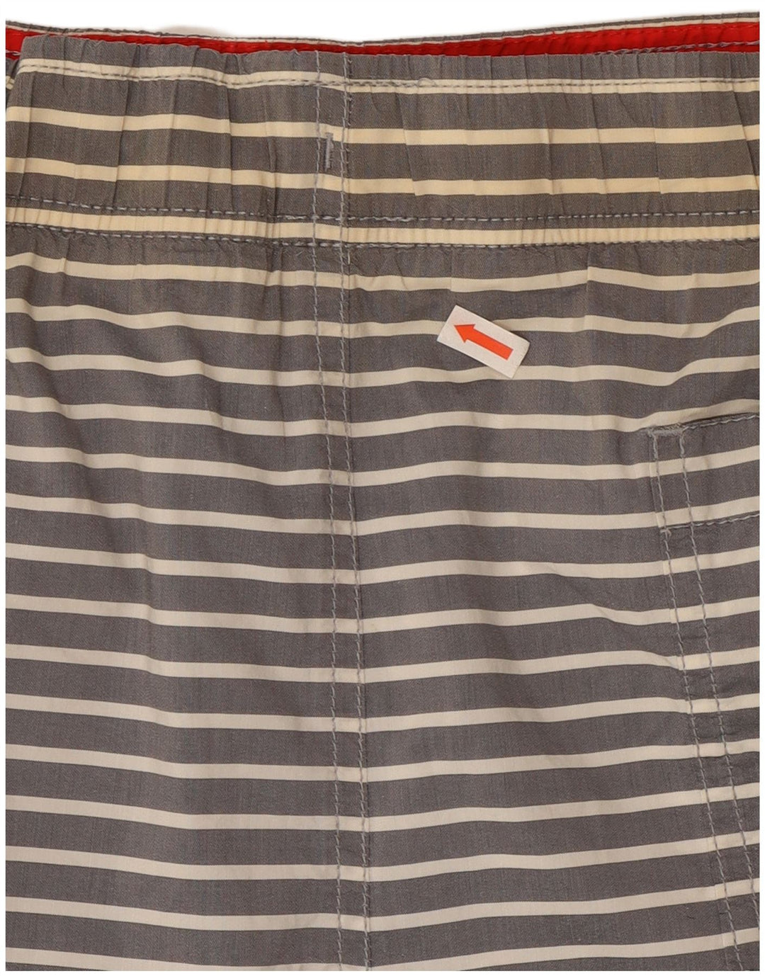 Tommy Hilfiger Short de bain homme grand coton rayé gris