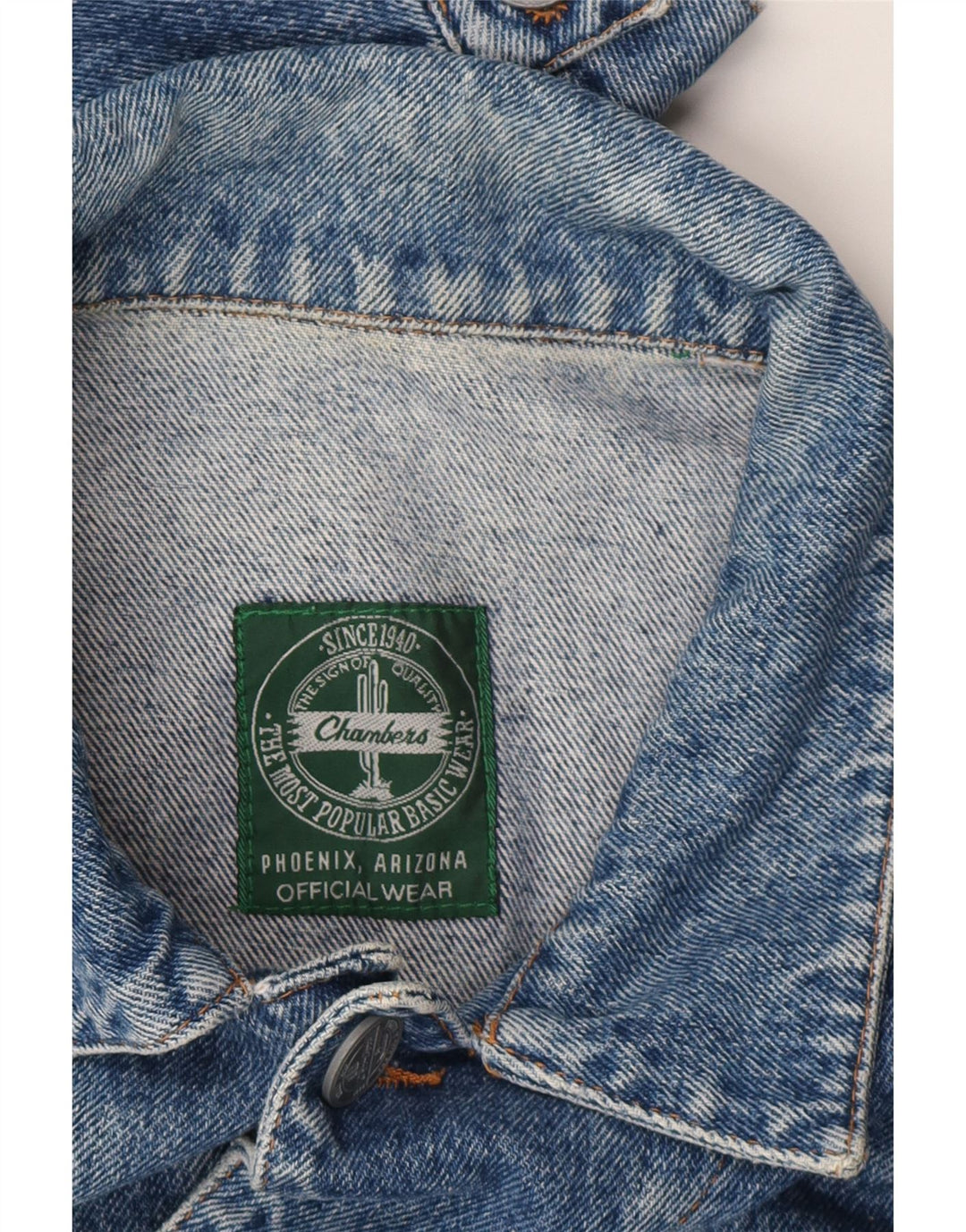 Chambers Veste en jean pour femme UK 20 2XL Bleu