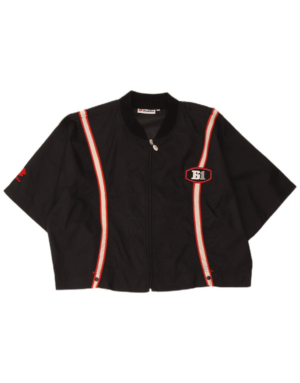 Lotto Veste de survêtement courte surdimensionnée pour femme UK 18 XL Noir Colourblock