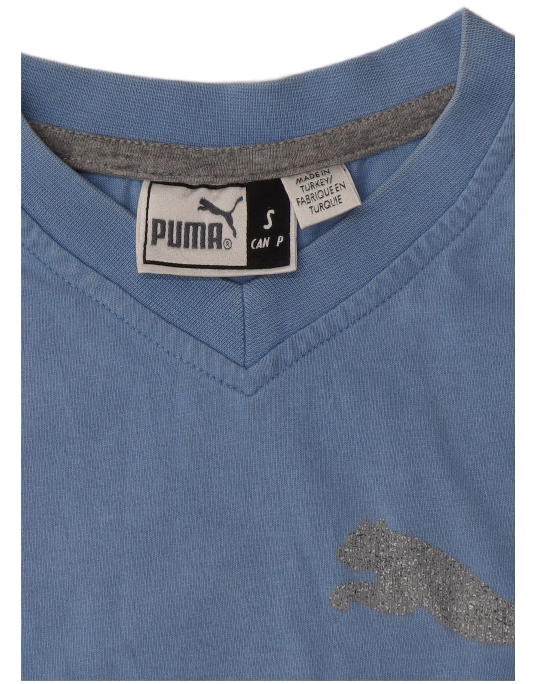 PUMA T-Shirt Graphique Homme Petit Bleu