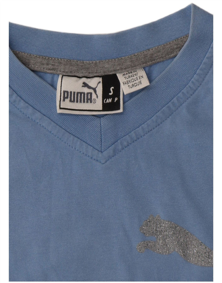 PUMA T-Shirt Graphique Homme Petit Bleu