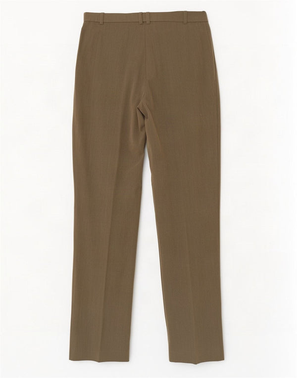 Marks & Spencer Pantalon droit décontracté pour femme UK 10 Small W28 L29 Kaki