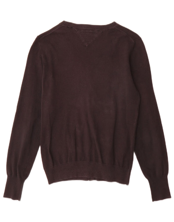 Tommy Hilfiger Womens Cardigan Sweater Medium Black Cotton Classic