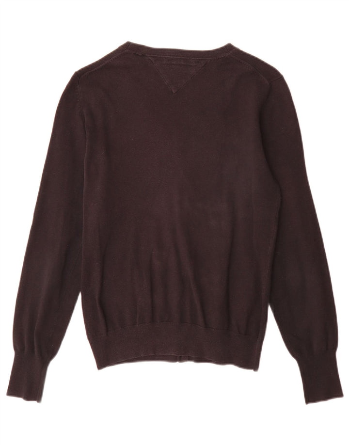 Tommy Hilfiger Cardigan pour femme en coton noir moyen classique