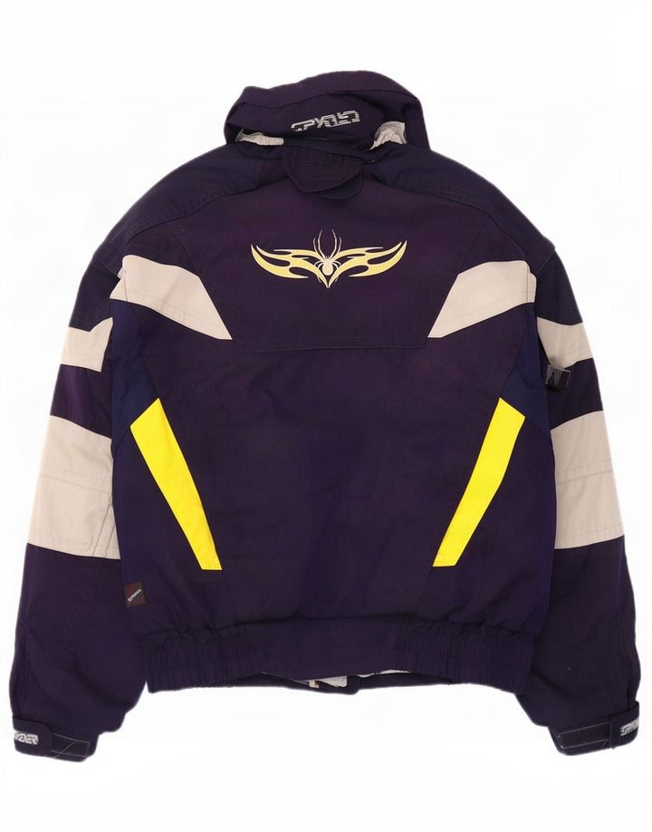 Spyder Veste de ski graphique pour homme UK 42 XL Bleu marine Colorblock Polyester