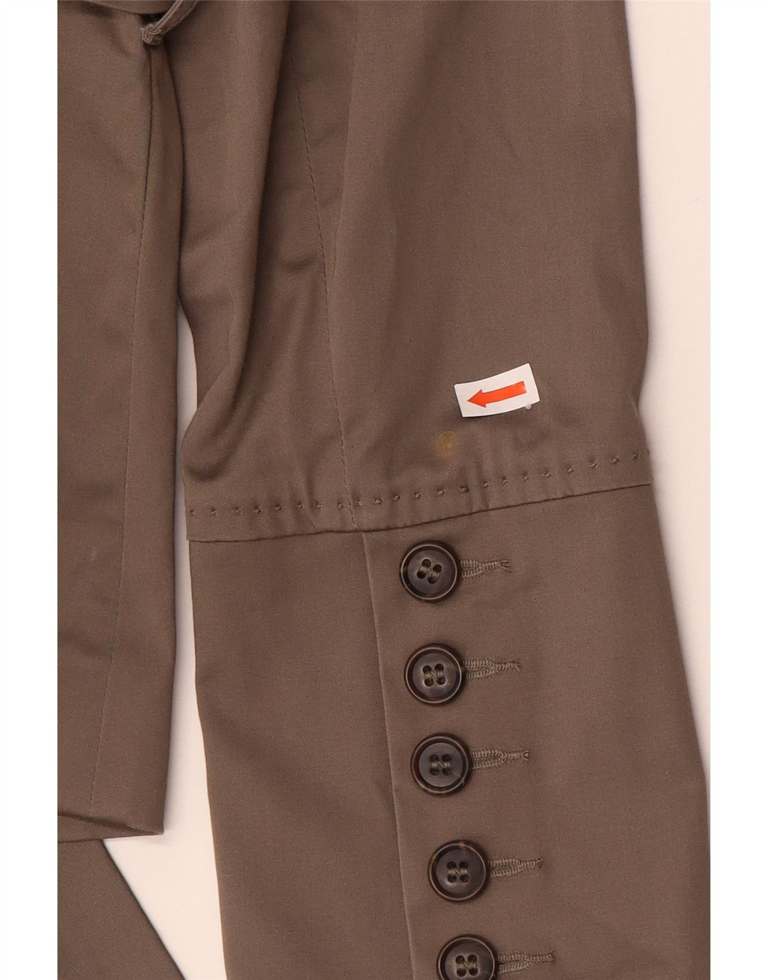 Armani Jeans Veste Blazer 3 Boutons Femme EU 44 XL Coton Marron