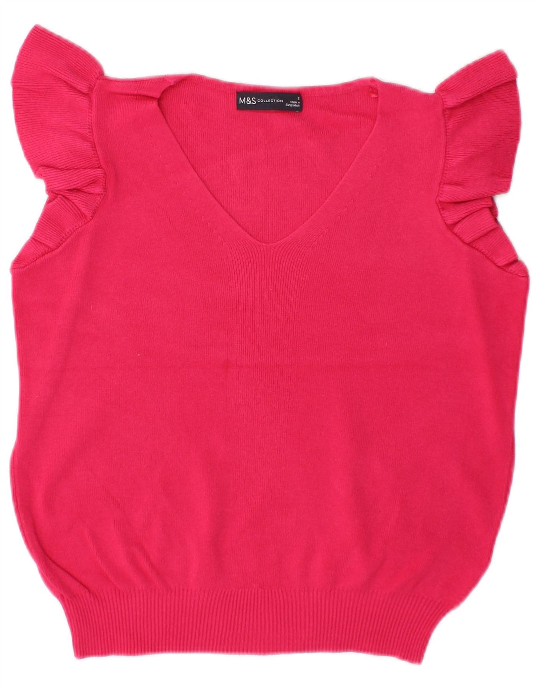 Marks & Spencer Débardeur court surdimensionné pour femme UK 10 Petit Rose