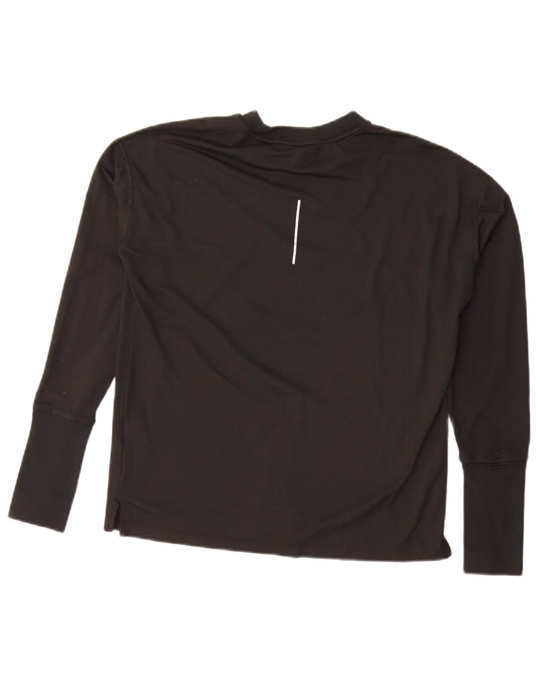 Nike Haut surdimensionné Dri Fit à manches longues pour femme UK 10 Petit Noir Polyester