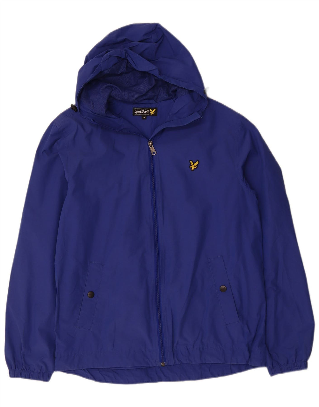 LYLE & SCOTT Veste de pluie à capuche pour homme UK 38 Medium Bleu Marine Nylon