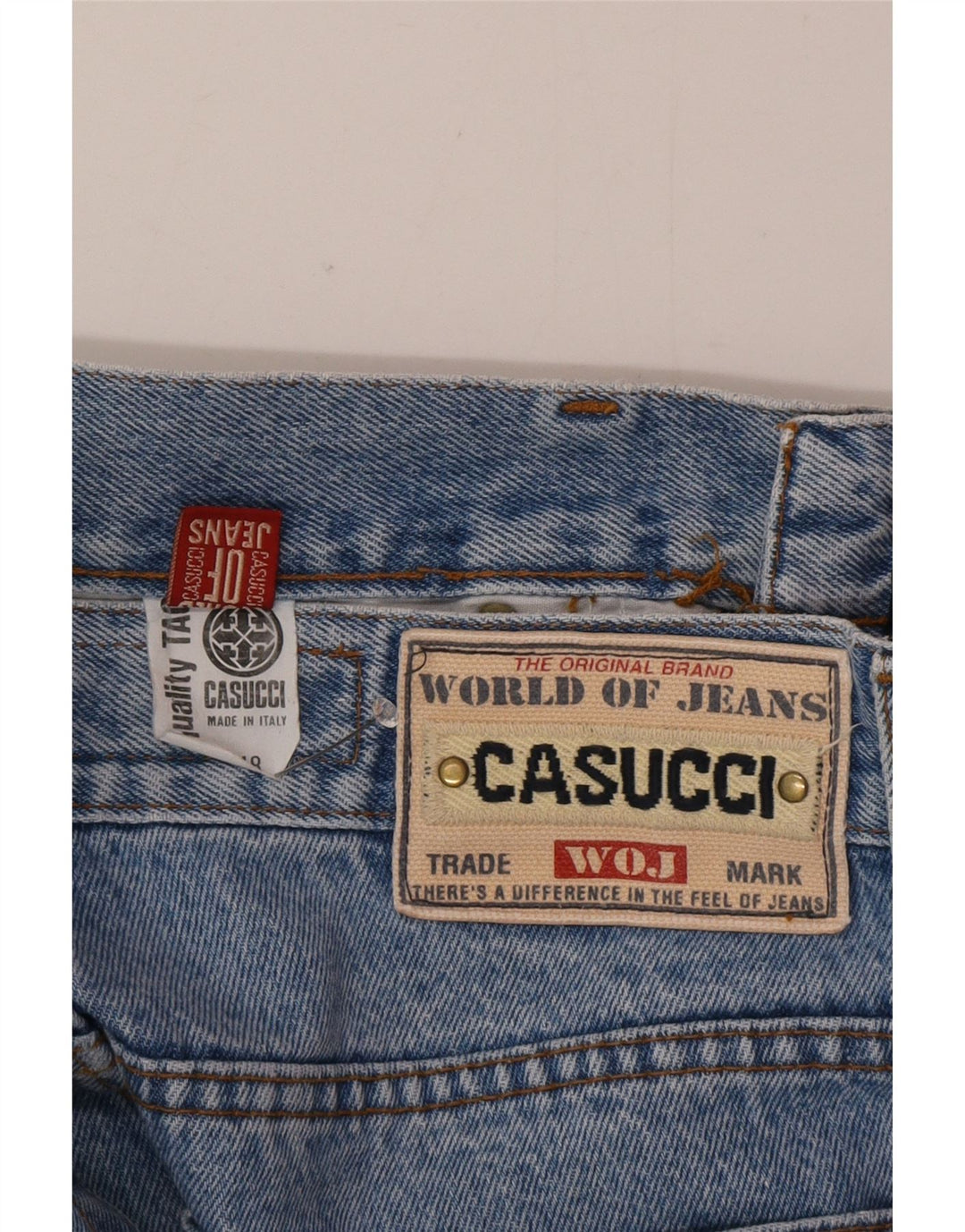 Casucci Jean fuselé pour homme IT 48 Medium W30 L33 Bleu Coton