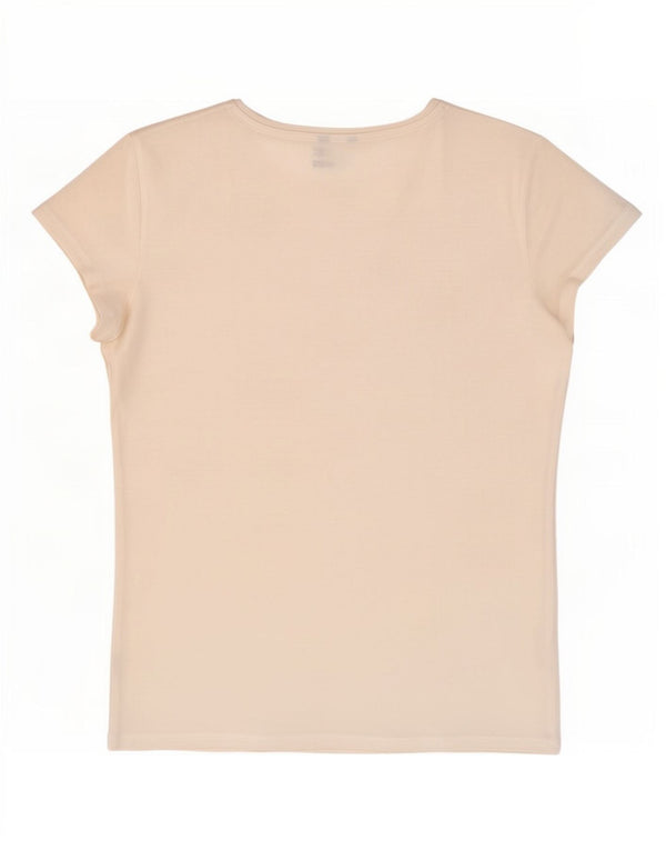 Massimo Dutti T-Shirt Femme UK 18 XL Blanc