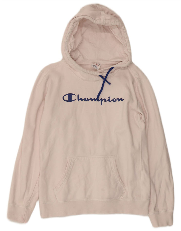 CHAMPION Pull à capuche graphique pour filles 11-12 ans Grand coton blanc