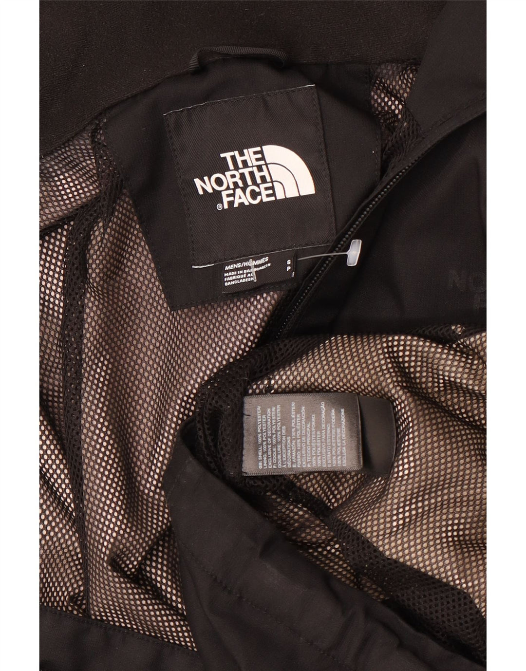 The North Face Veste de pluie à capuche pour homme UK 36 Small Noir Polyester