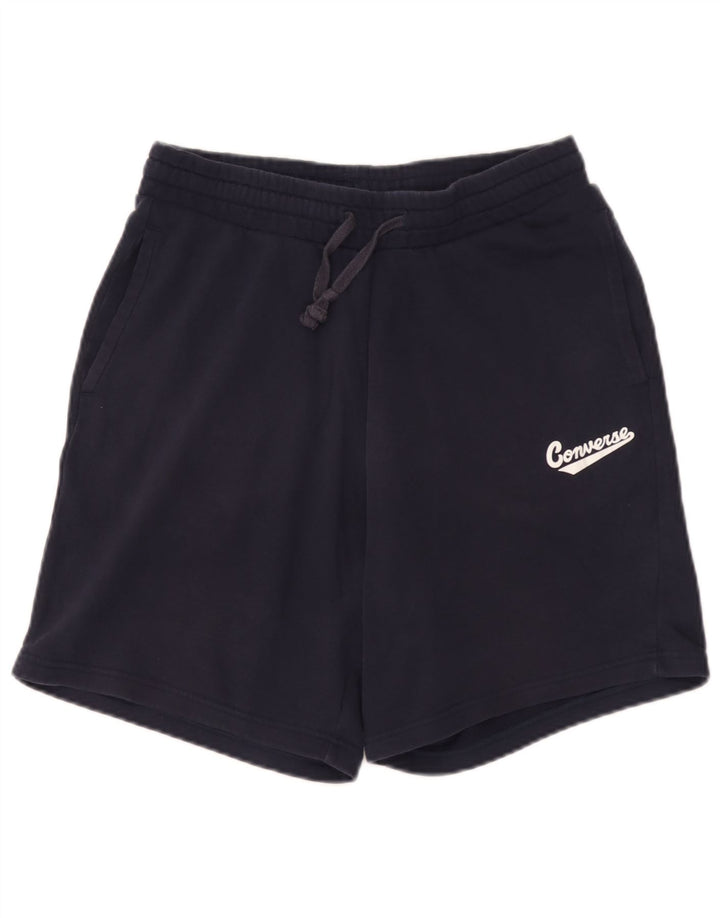 Converse Short de sport pour homme en coton bleu marine Taille S