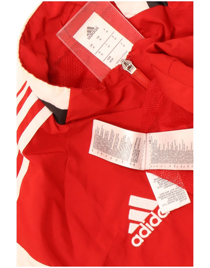 Adidas Veste de survêtement pour homme en polyester color block rouge moyen
