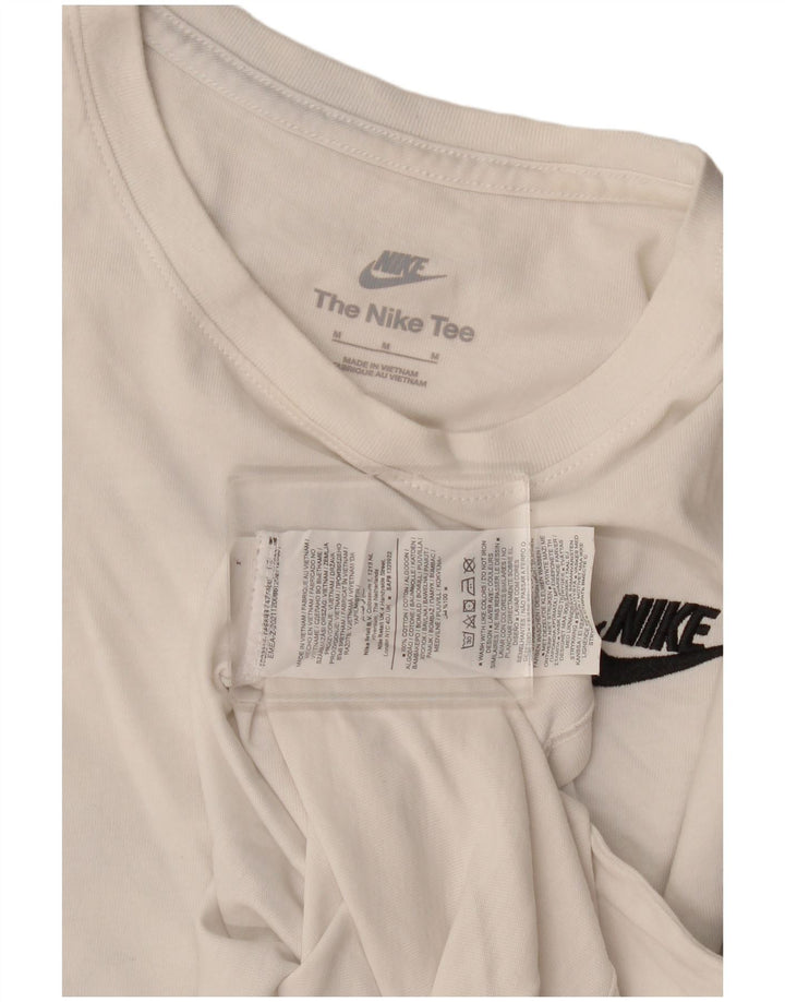 Nike T-Shirt Homme Blanc Moyen Coton