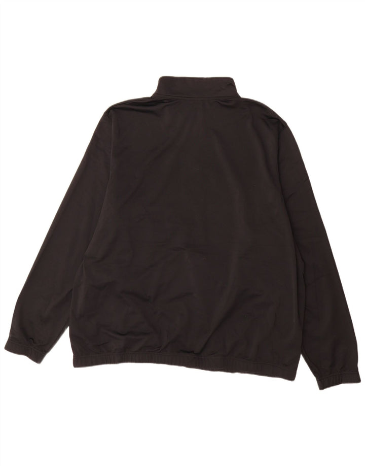 Nike Sweat-shirt à col zippé pour homme 3XL Noir Polyester