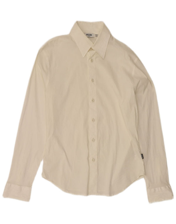 Moschino Mens Shirt Large White Cotton
