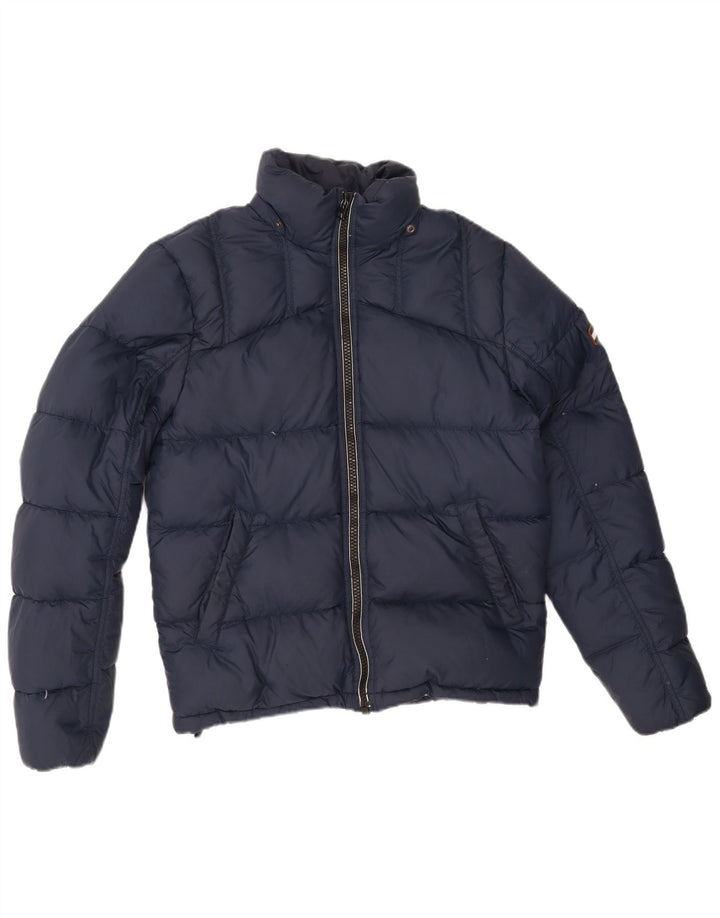 Tommy Hilfiger Veste matelassée pour homme UK 36 Small Bleu marine Polyester