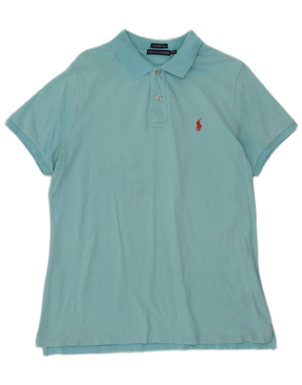 Polo Ralph Lauren Homme Skinny Polo XL Bleu Coton
