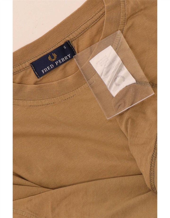 Fred Perry T-Shirt Homme Petit Beige Coton