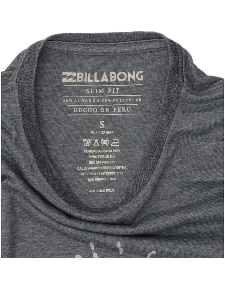 BILLABONG T-Shirt Graphique Coupe Slim Homme Petit Bleu Coton