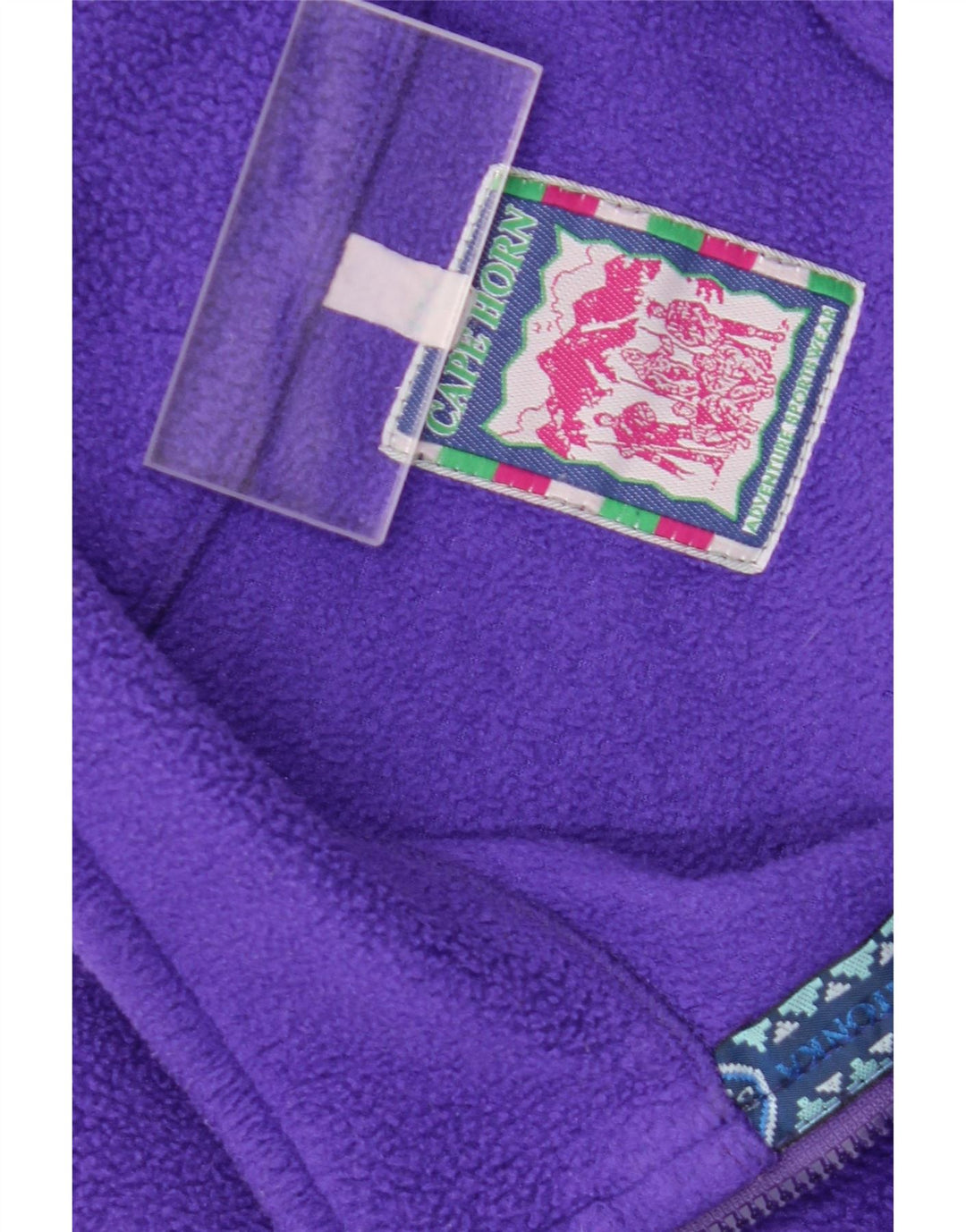 Cape Horn Pull polaire à col zippé pour homme Violet moyen géométrique