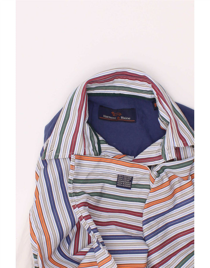 Harmont & Blaine Chemise Garçon 10-11 ans Coton Rayé Multicolore Moyen