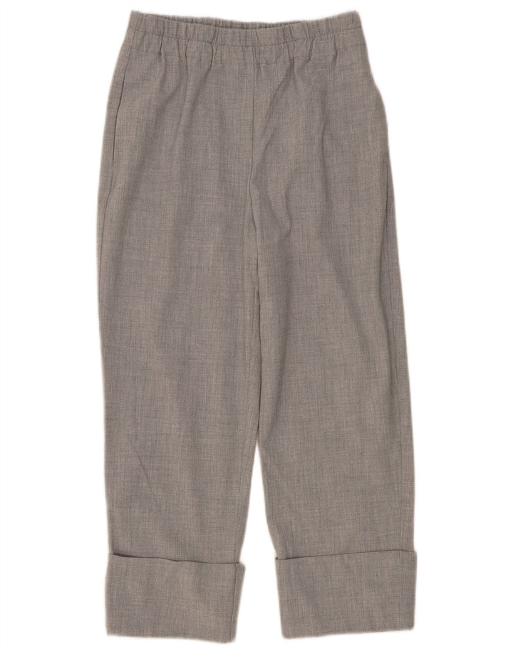 Zara Femme Pantalon Court Droit Small W26 L24 Gris