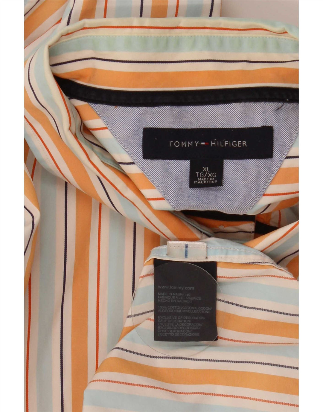 Tommy Hilfiger Chemise Homme XL Coton Rayé Multicolore