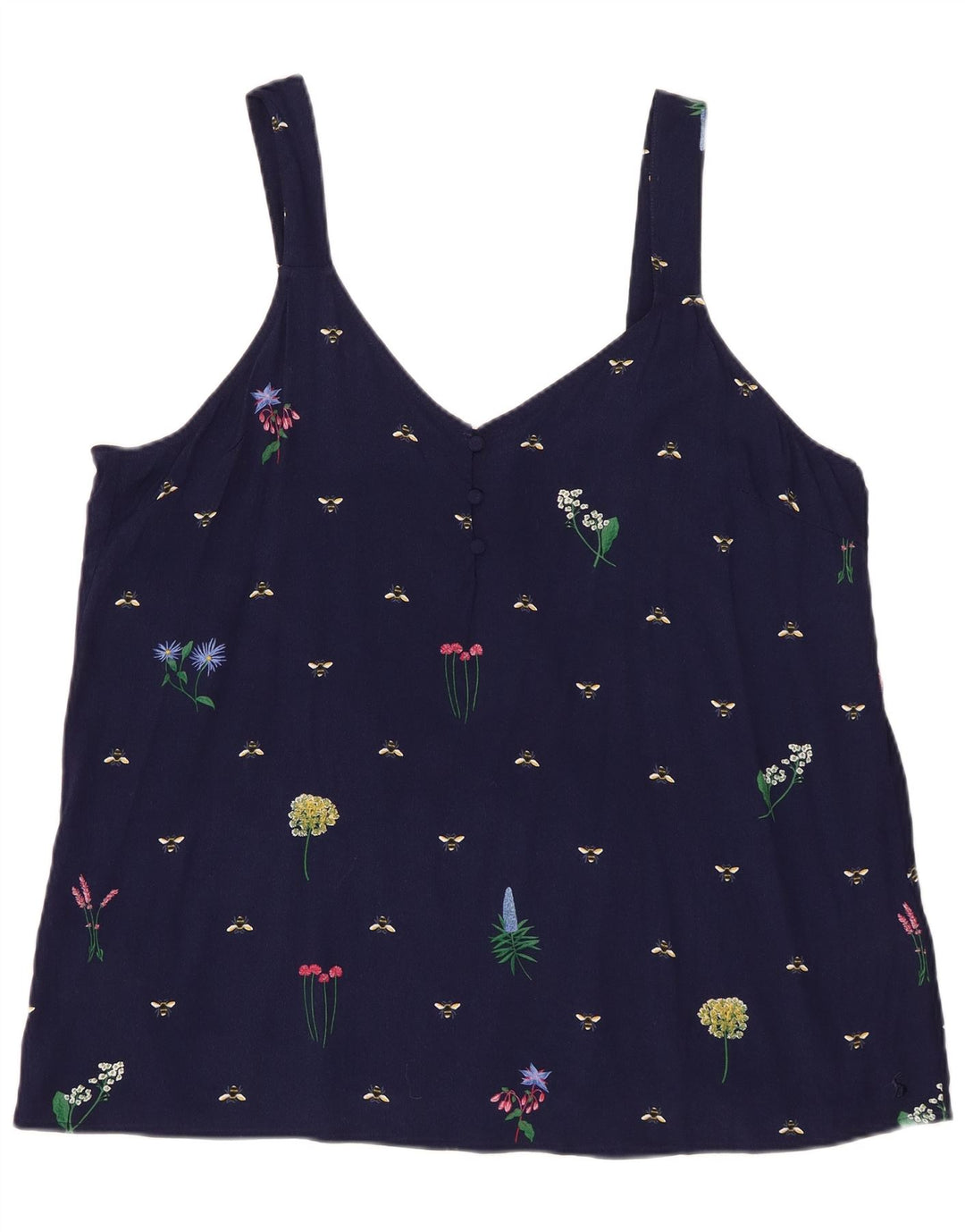Joules Caraco à motif abstrait pour femme UK 20 2XL Bleu marine Viscose