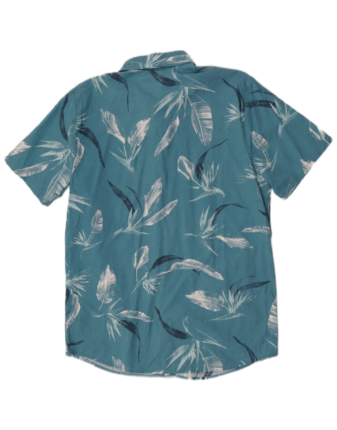 Volcom Chemise à Manches Courtes Homme Bleu Moyen Coton Floral