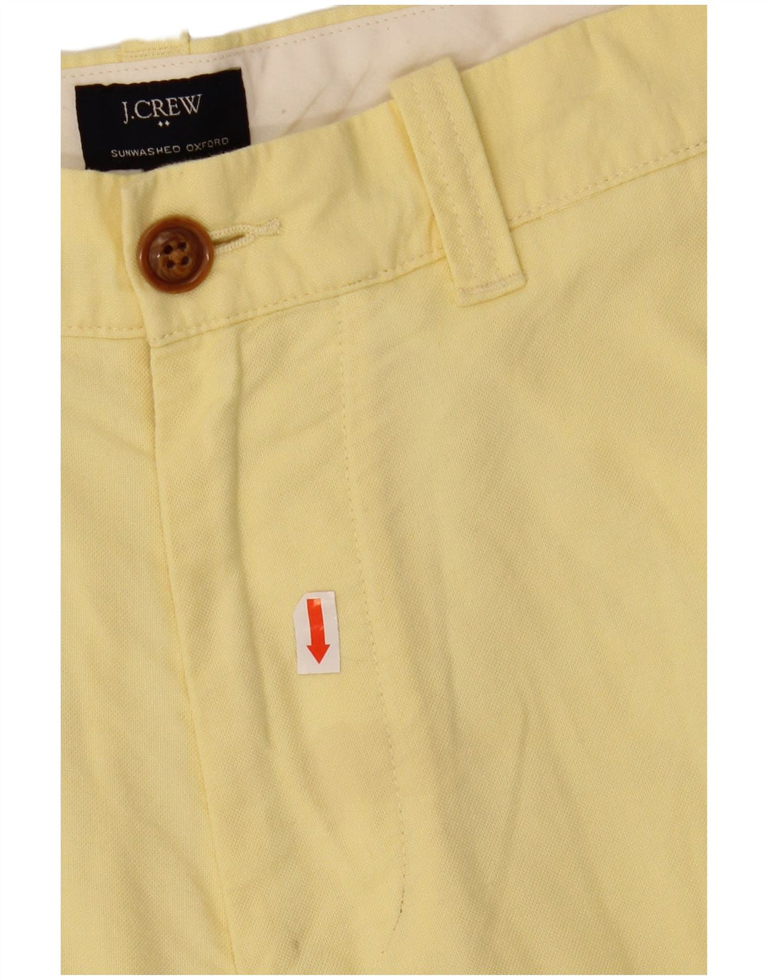 J. CREW Short Chino Homme W30 Coton Jaune Moyen