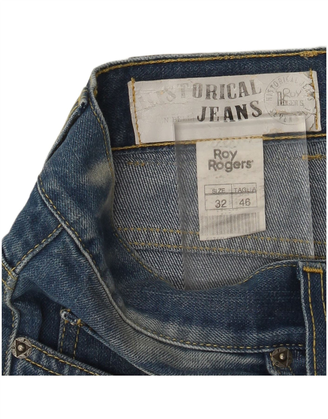Roy Rogers Jean Slim Homme W32 L32 Bleu Coton