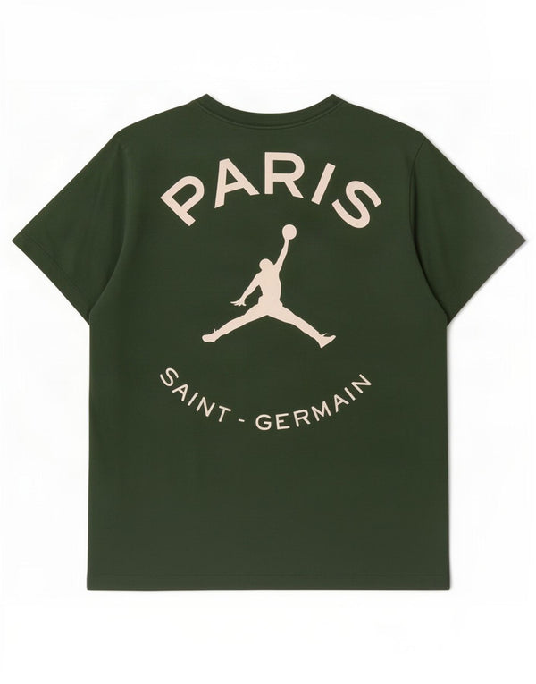 Jordan Mens Paris Saint-Germain Graphic T-Shirt Top XL Vert Coton